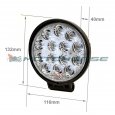 Фара светодиодная 42W круглая sport NW-0142 Алюминиевая p60