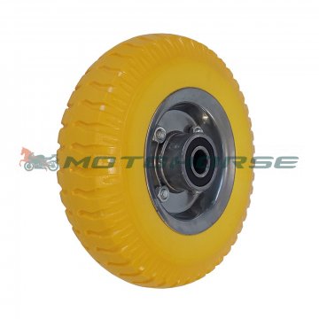Колесо 215x58mm 2.50-4 диск 4 (с подш. 204) бескамерное полиуретан p10